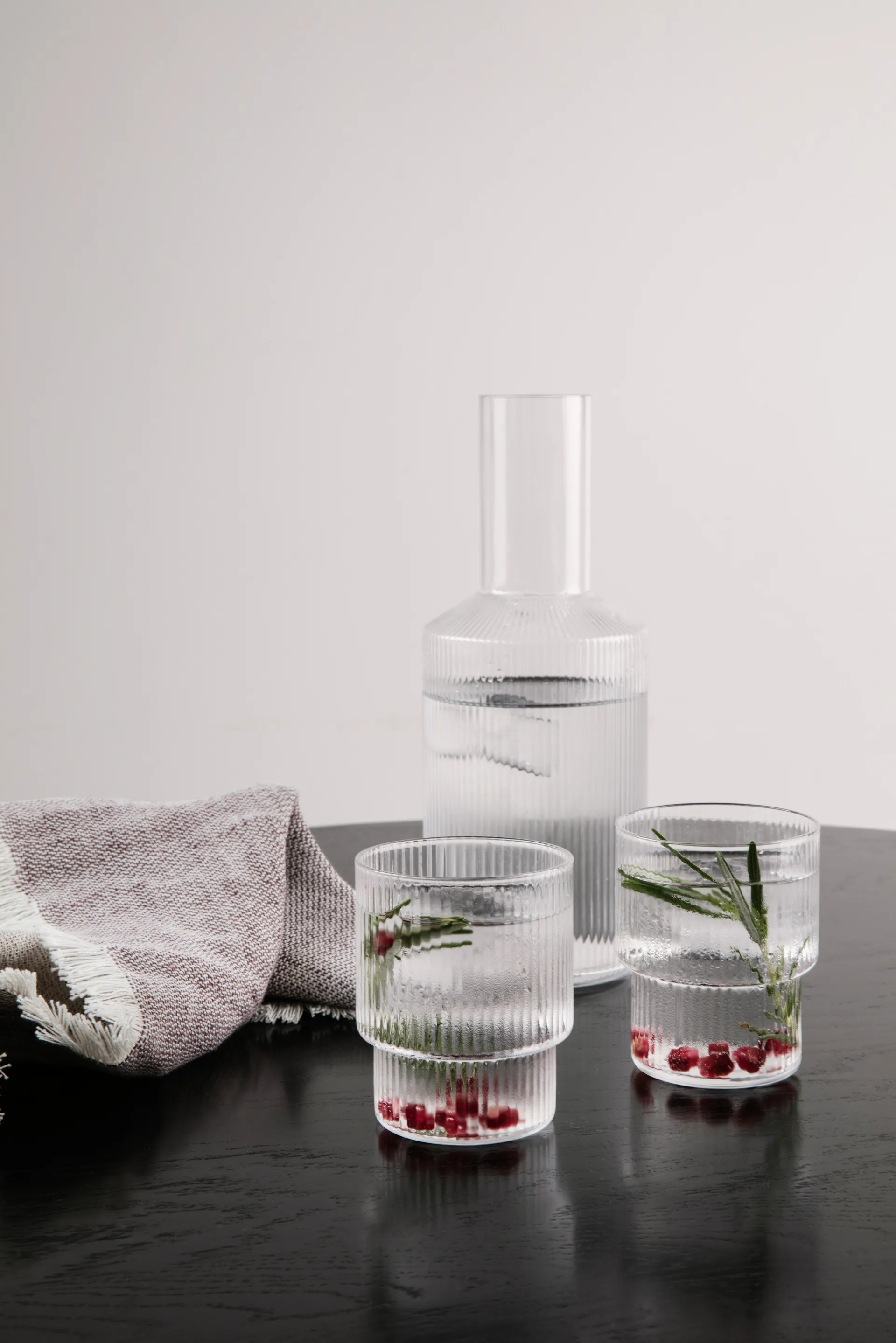 Ripple glas 4-pack, klar Ferm Living