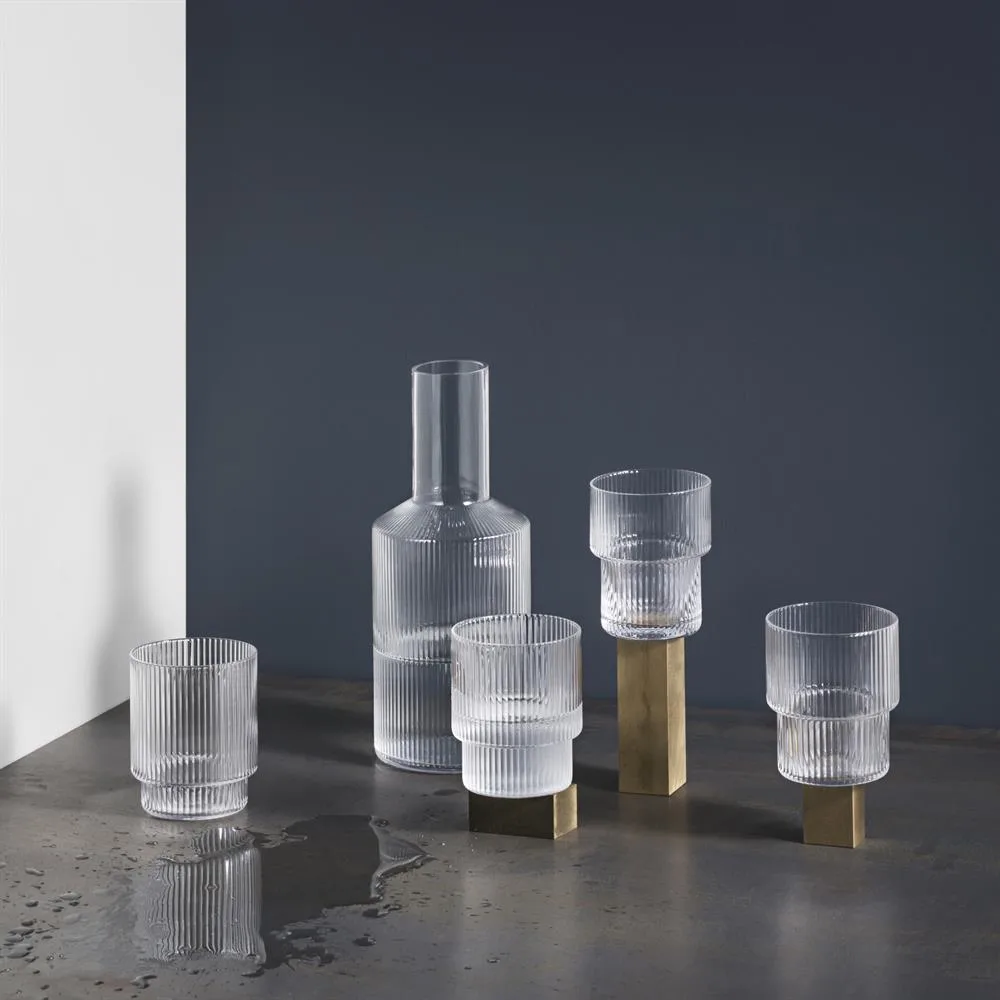 Ripple glas 4-pack, klar Ferm Living