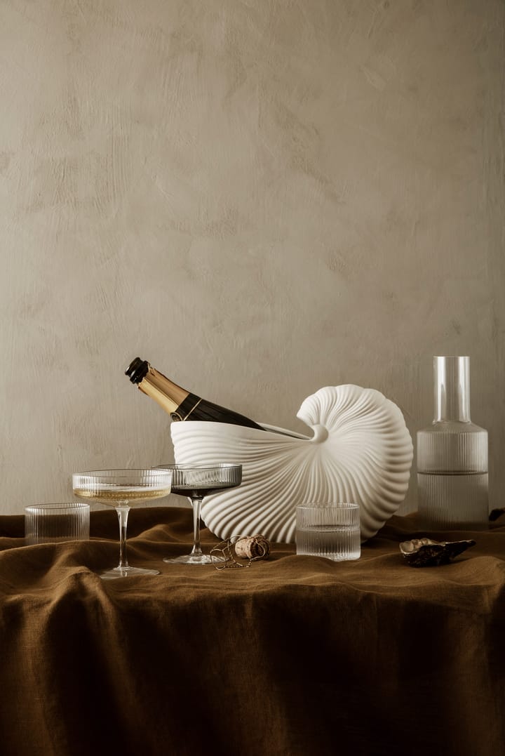 Ripple glas lågt 4-pack, Clear Ferm Living