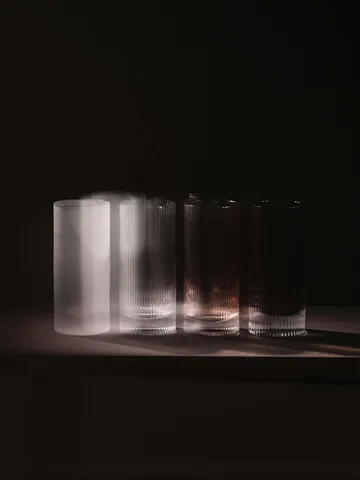 Ripple Highball glas 48 cl 2-pack - Blush - Ferm Living