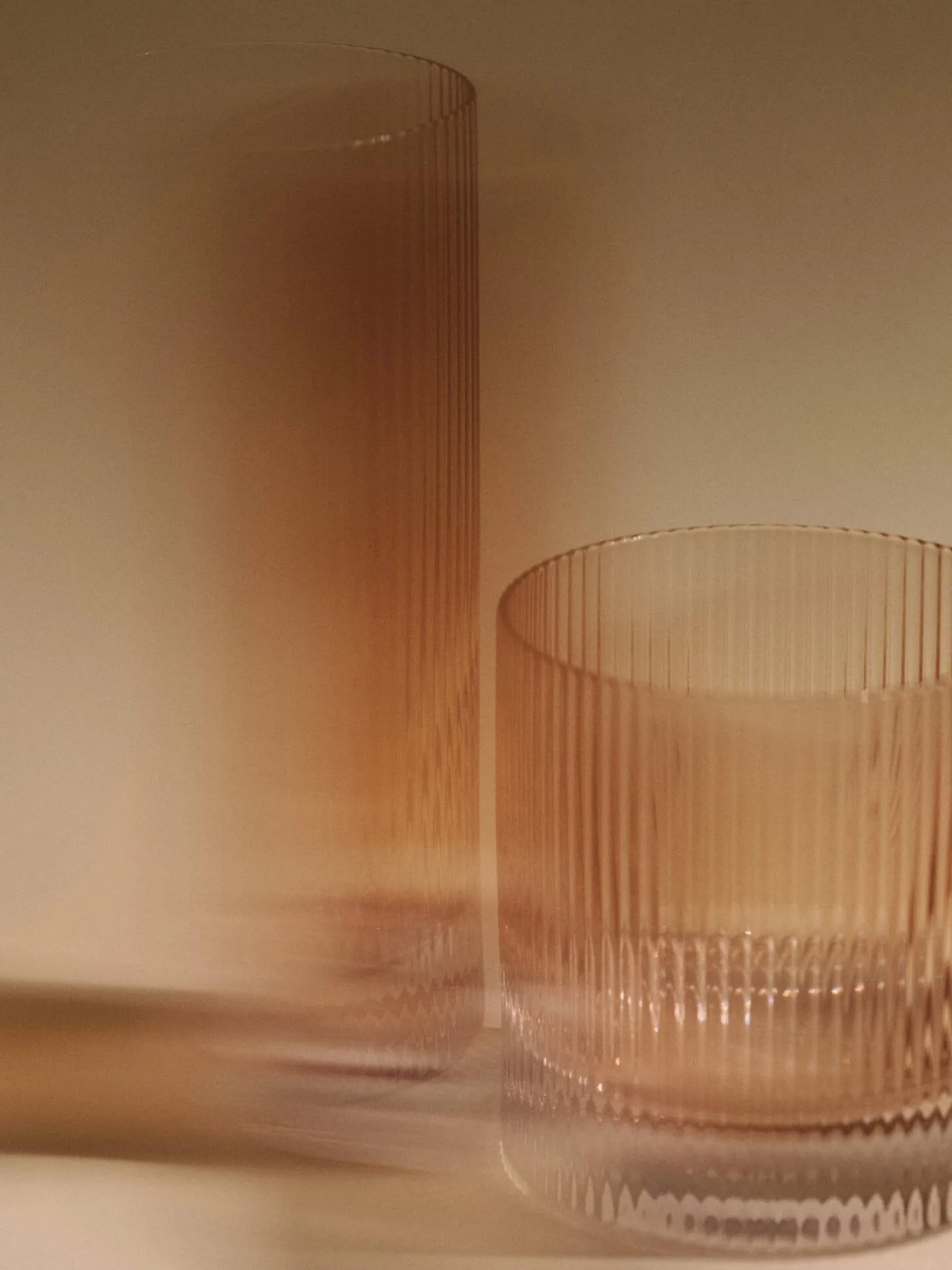 Ripple Highball glas 48 cl 2-pack, Blush Ferm Living