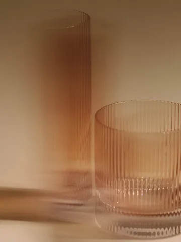 Ripple Highball glas 48 cl 2-pack - Blush - Ferm Living
