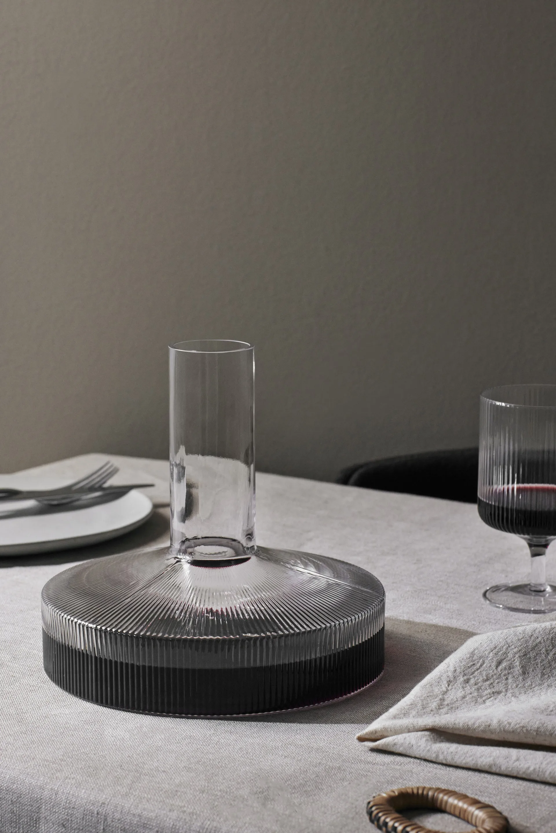 Ripple karaff och glasset 17 delar - Klar,  Ferm Living