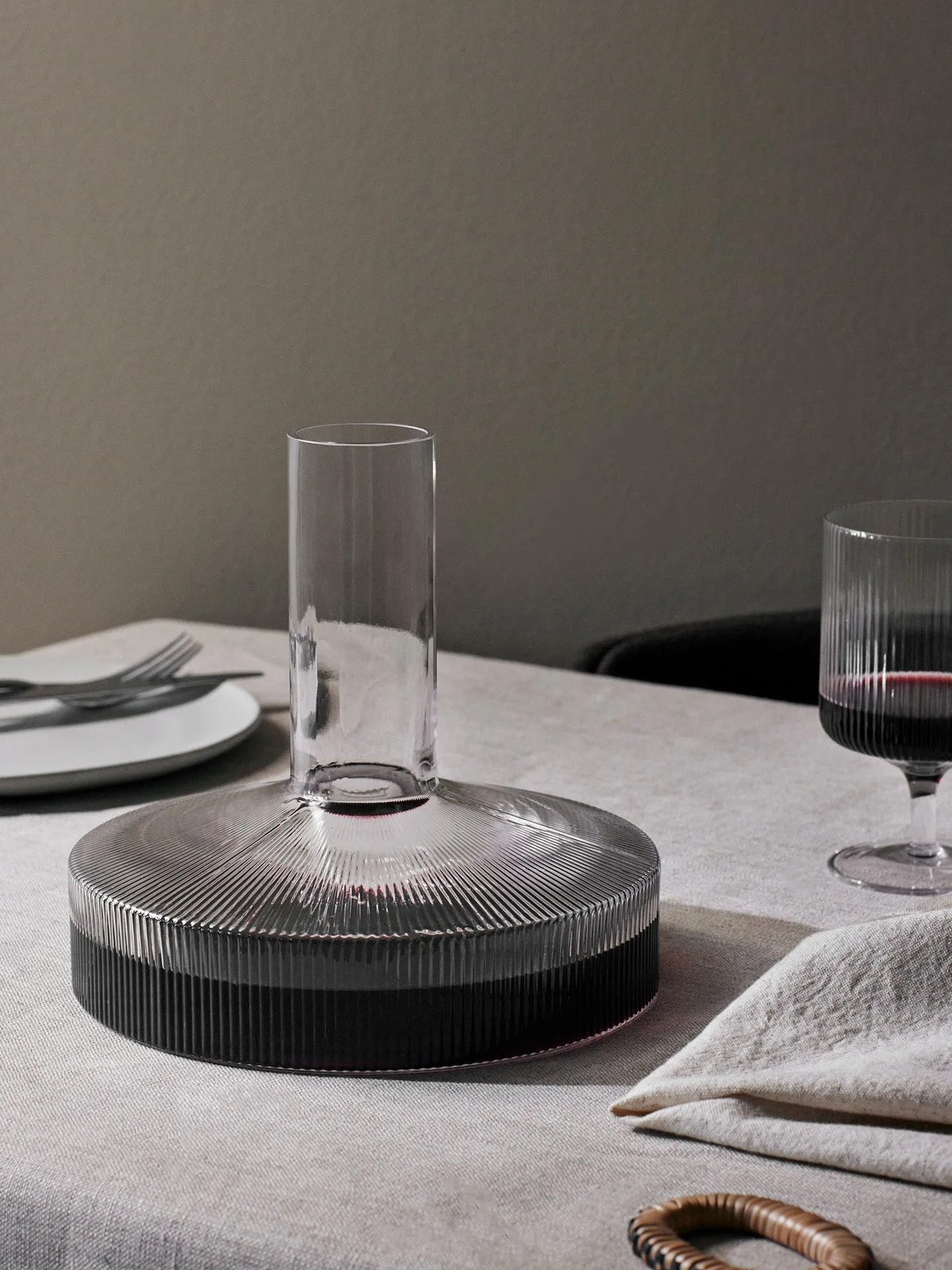 Ripple karaff och glasset 17 delar - Klar,  Ferm Living