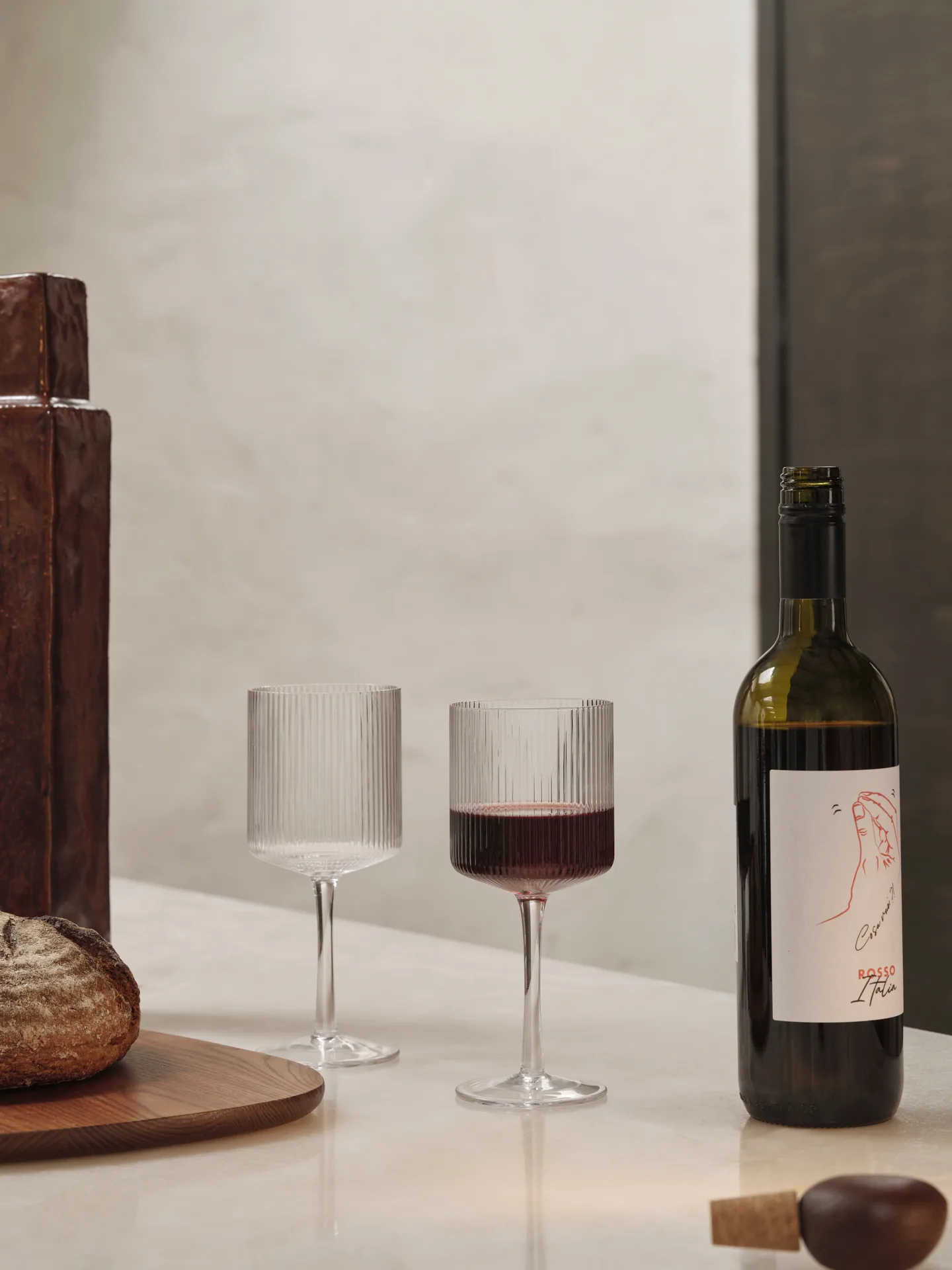 Ripple karaff och glasset 17 delar - Klar,  Ferm Living