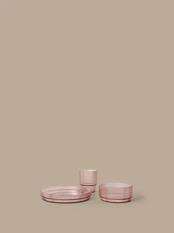 Ripple kids barnservis - Blush, 3 delar - Ferm Living