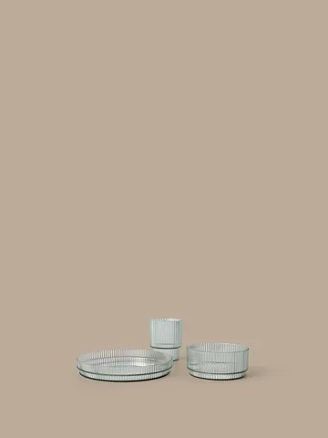 Ripple kids barnservis - Tea green, 3 delar - Ferm Living