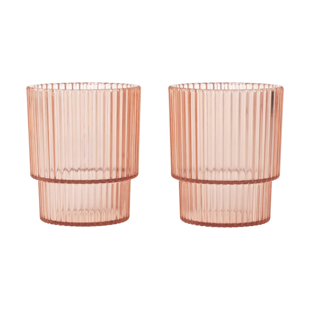 Ripple kids glas, Blush, 2-pack Ferm Living