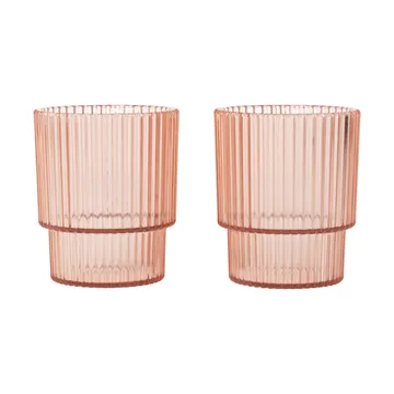 Ripple kids glas - Blush, 2-pack - Ferm Living
