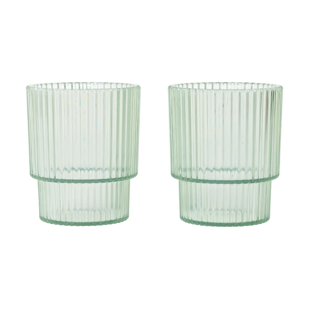 Ripple kids glas, Tea green, 2-pack Ferm Living