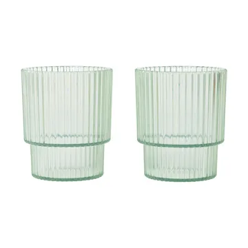 Ripple kids glas - Tea green, 2-pack - Ferm Living