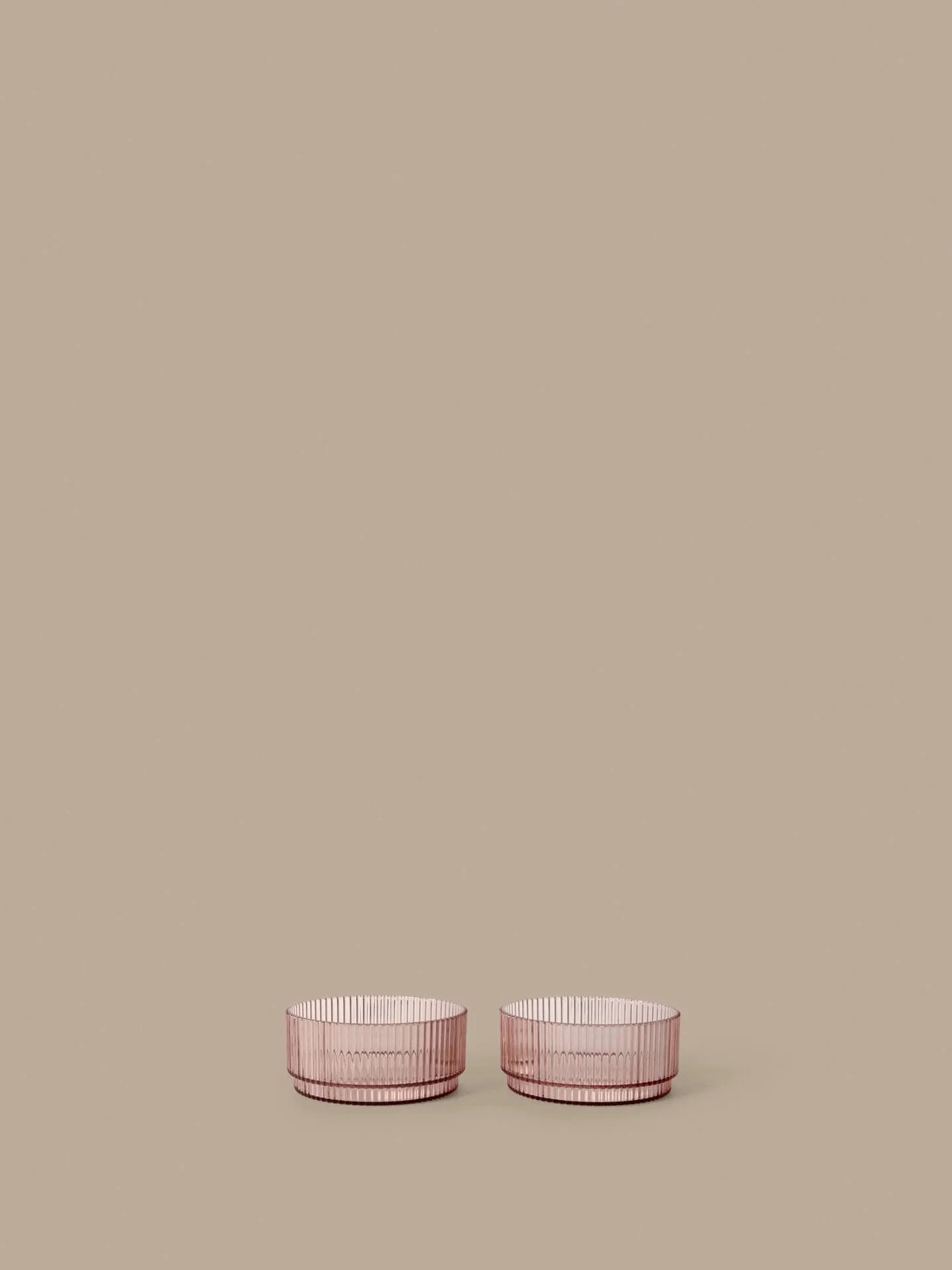 Ripple kids skål, Blush, 2-pack Ferm Living