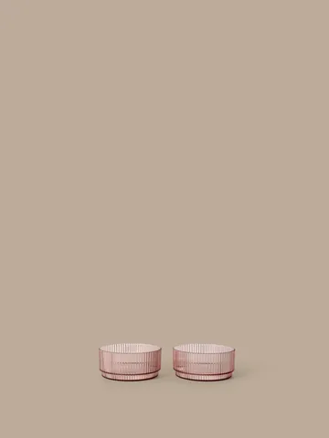 Ripple kids skål - Blush, 2-pack - Ferm Living