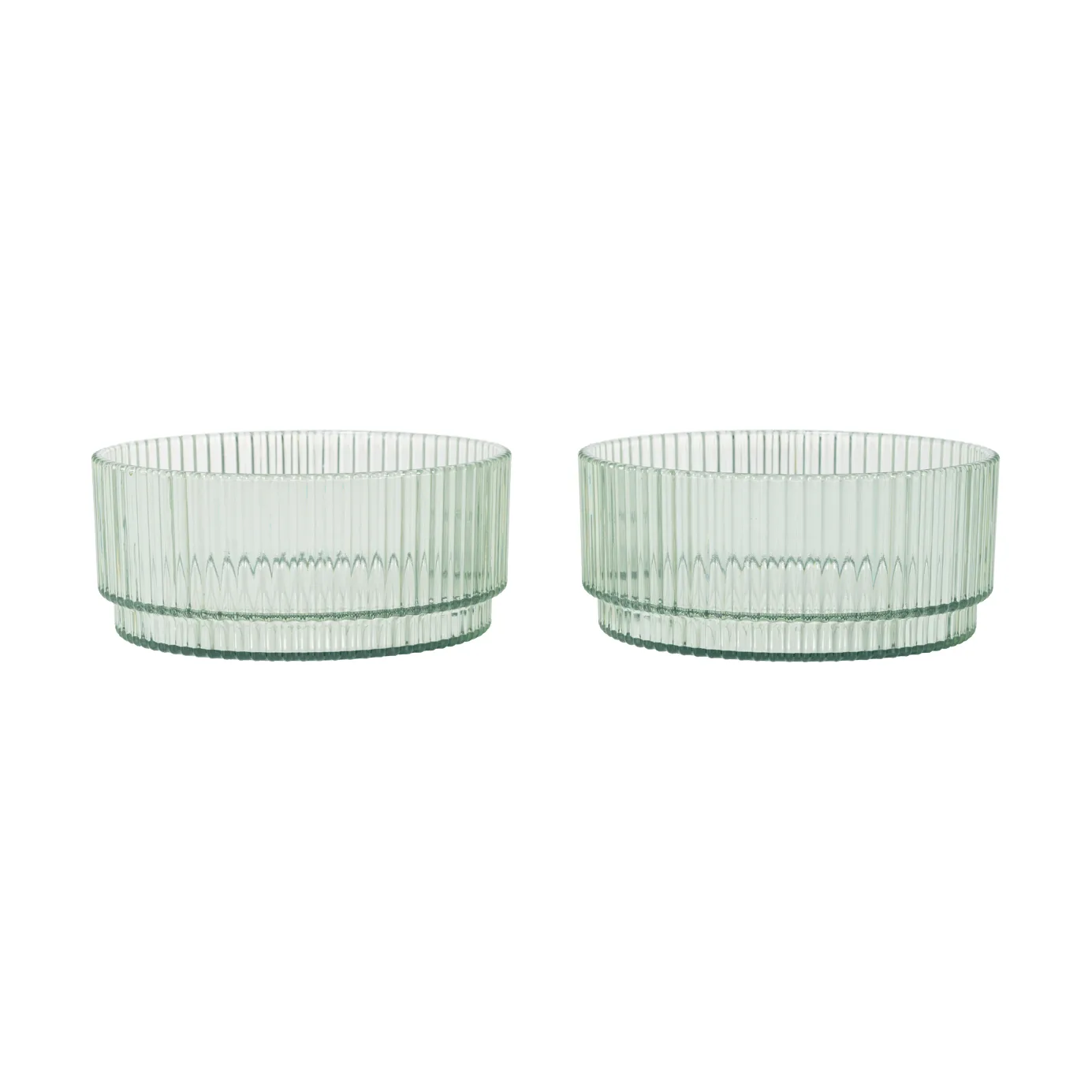 Ripple kids skål, Tea green, 2-pack Ferm Living