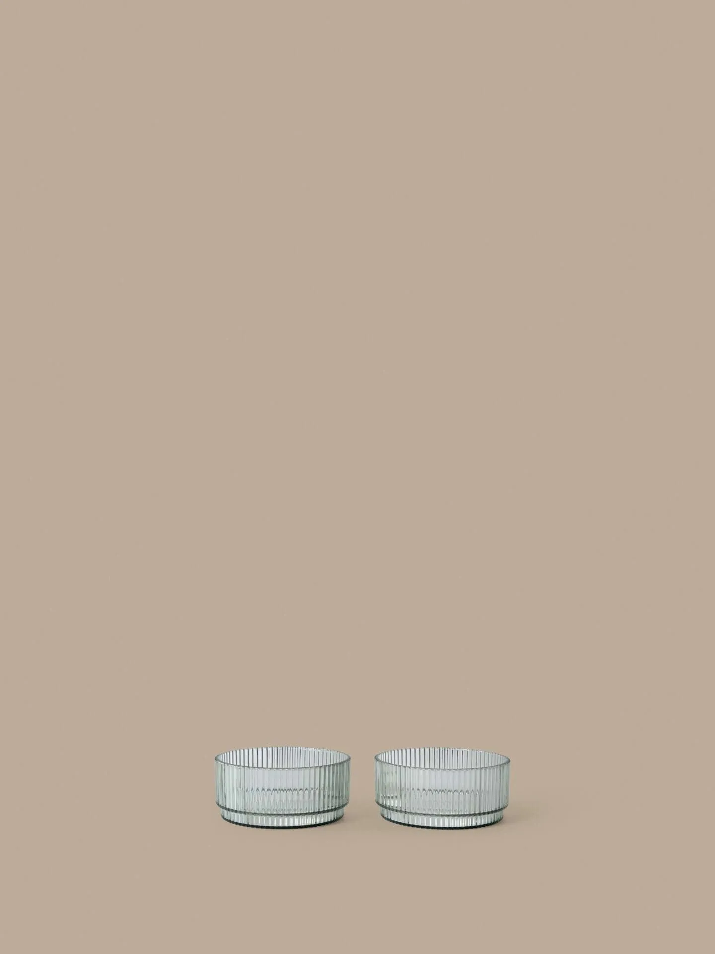 Ripple kids skål, Tea green, 2-pack Ferm Living