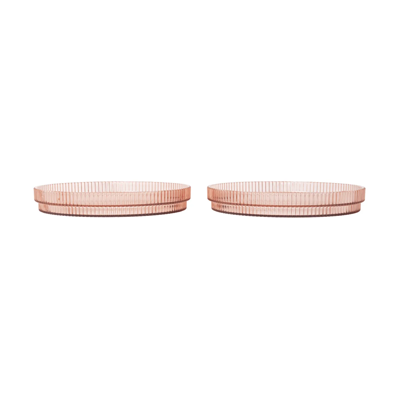 Ripple kids tallrik, Blush, 2-pack Ferm Living