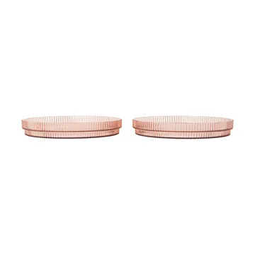 Ripple kids tallrik - Blush, 2-pack - Ferm Living