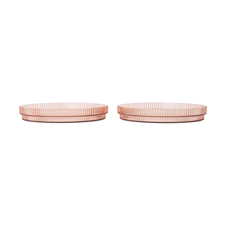 Ripple kids tallrik - Blush, 2-pack - Ferm Living