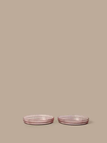 Ripple kids tallrik - Blush, 2-pack - Ferm Living