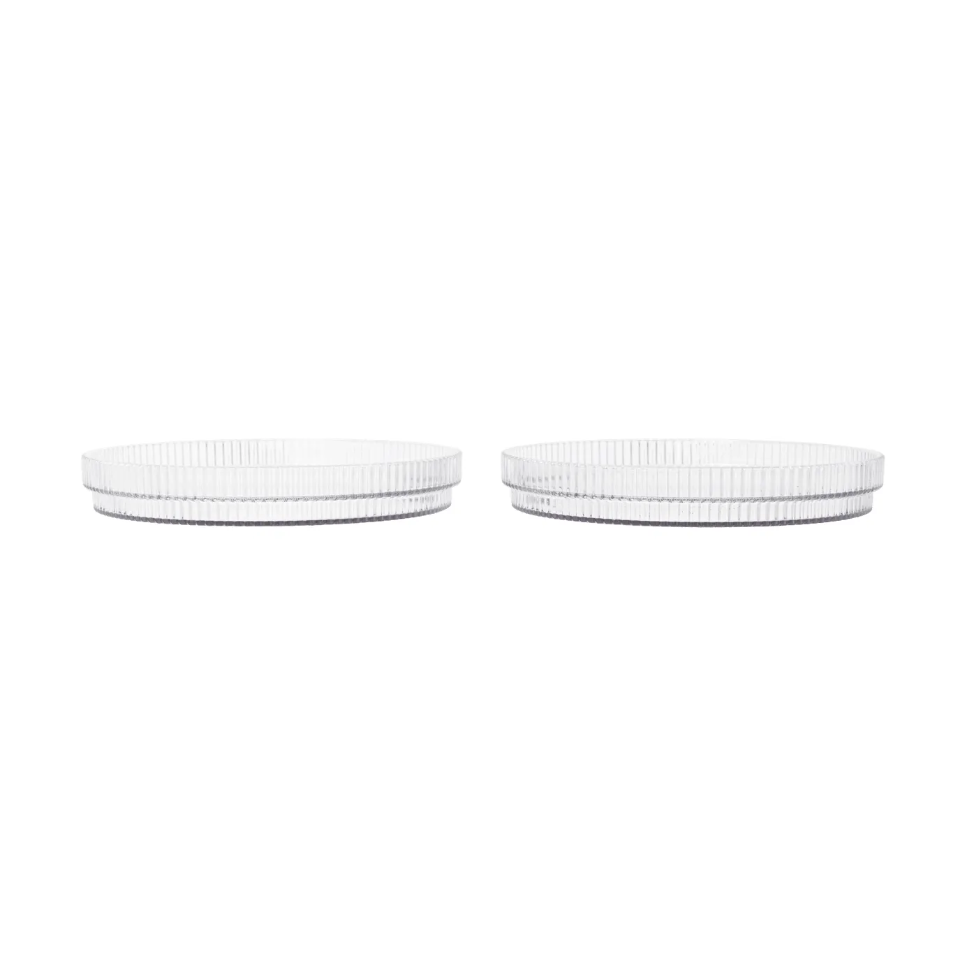 Ripple kids tallrik, Clear, 2-pack Ferm Living