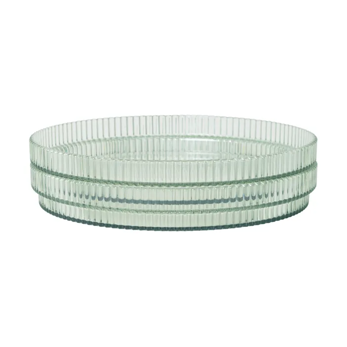 Ripple kids tallrik, Tea green, 2-pack Ferm Living