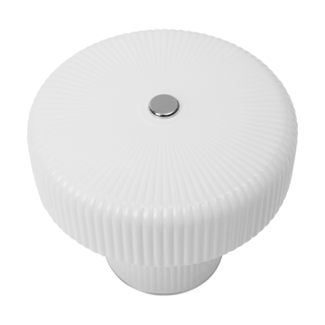 Ripple portabel bordslampa 10 cm - White - Ferm Living