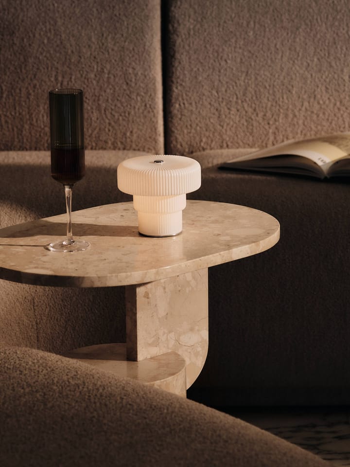 Ripple portabel bordslampa 10 cm, White Ferm Living