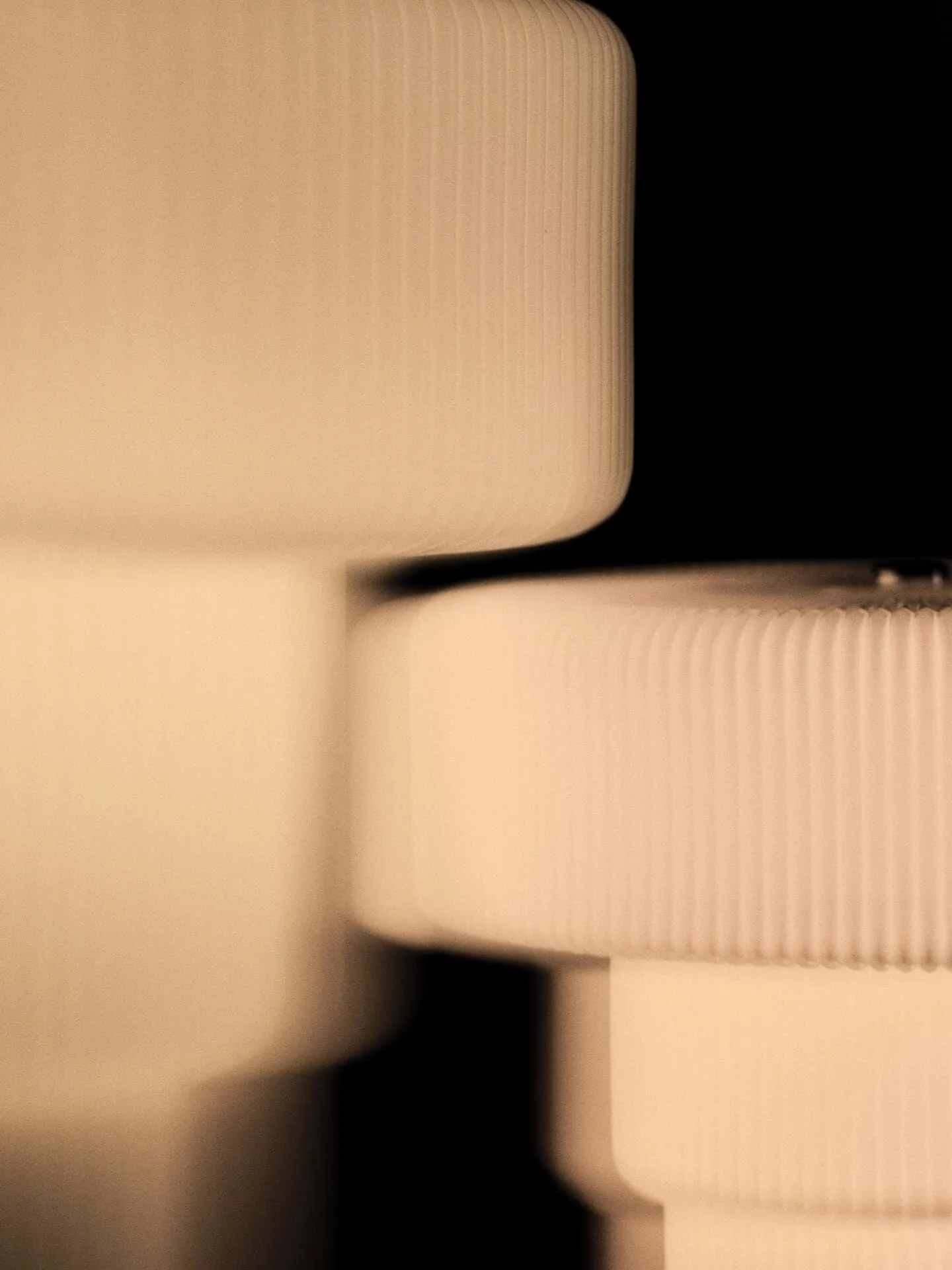 Ripple portabel bordslampa, White, 16,5 cm Ferm Living