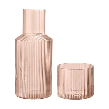 Ripple small karaff set - Blush - Ferm Living