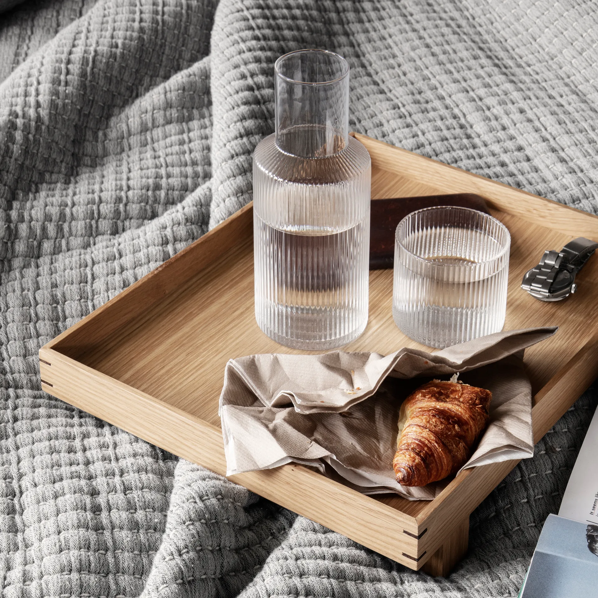 Ripple small karaff set, klar Ferm Living