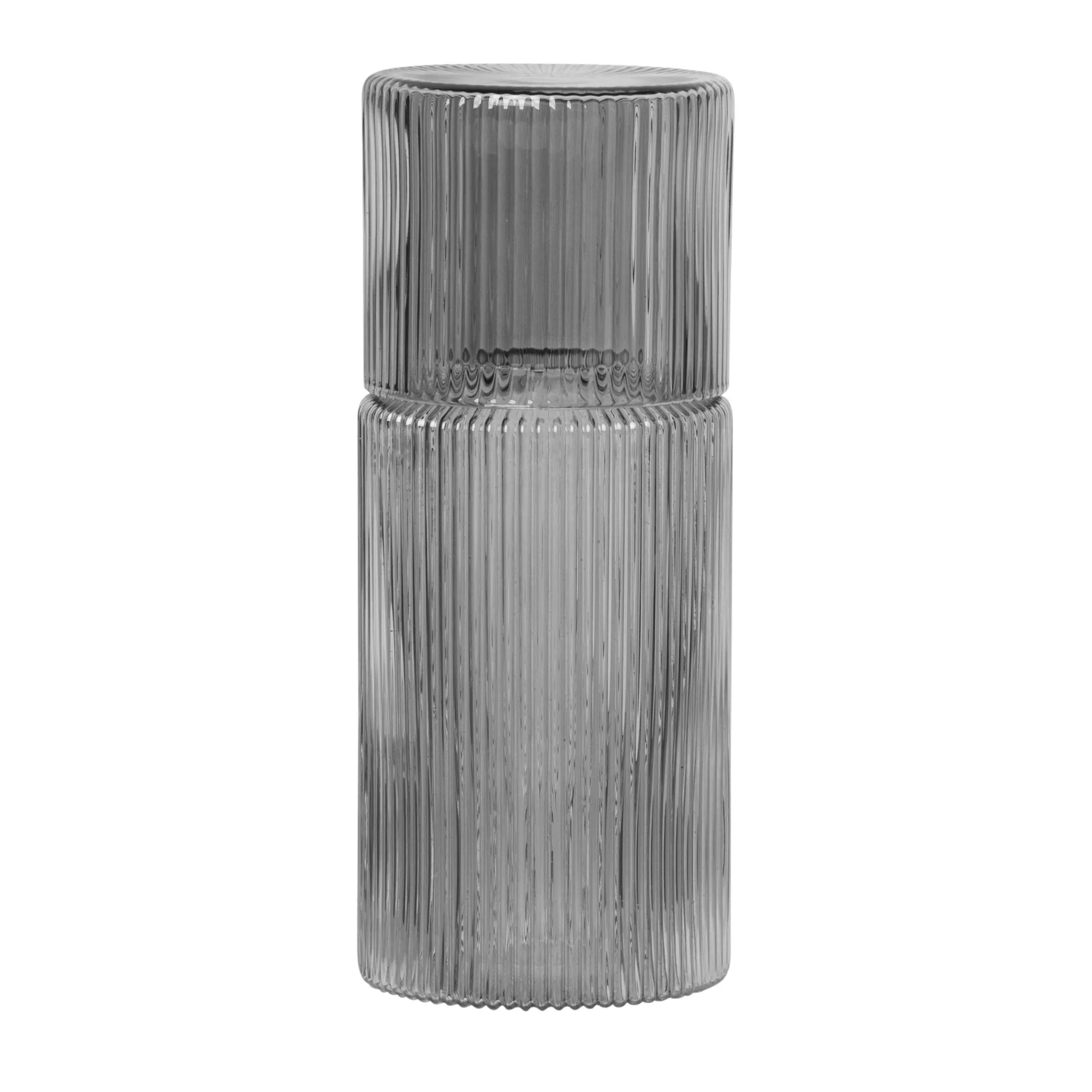 Ripple small karaff set, Smoked grey Ferm Living