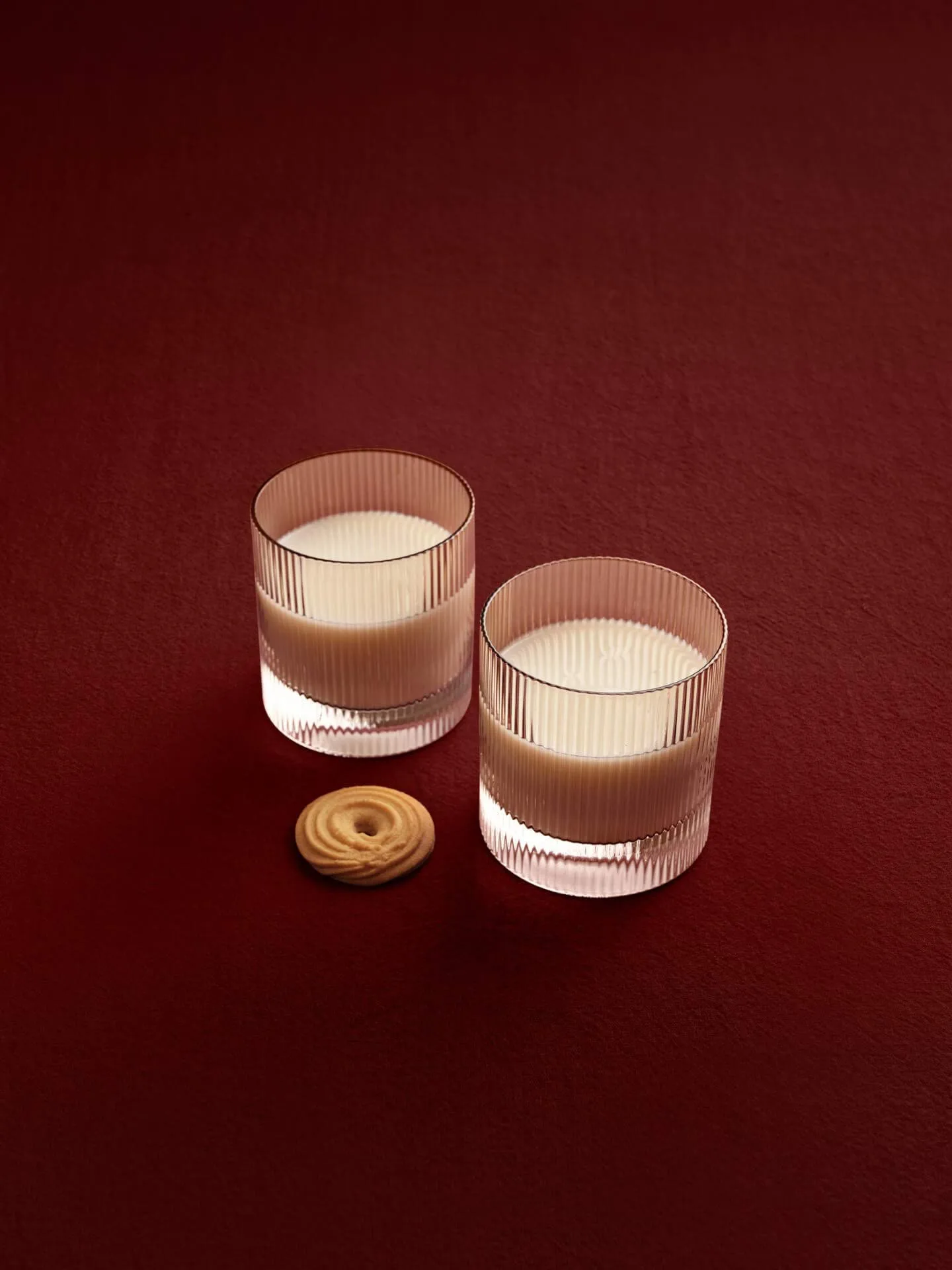 Ripple tumbler glas 25 cl 2-pack, Blush Ferm Living