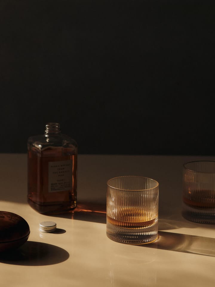 Ripple tumbler glas 25 cl 2-pack, Clear Ferm Living