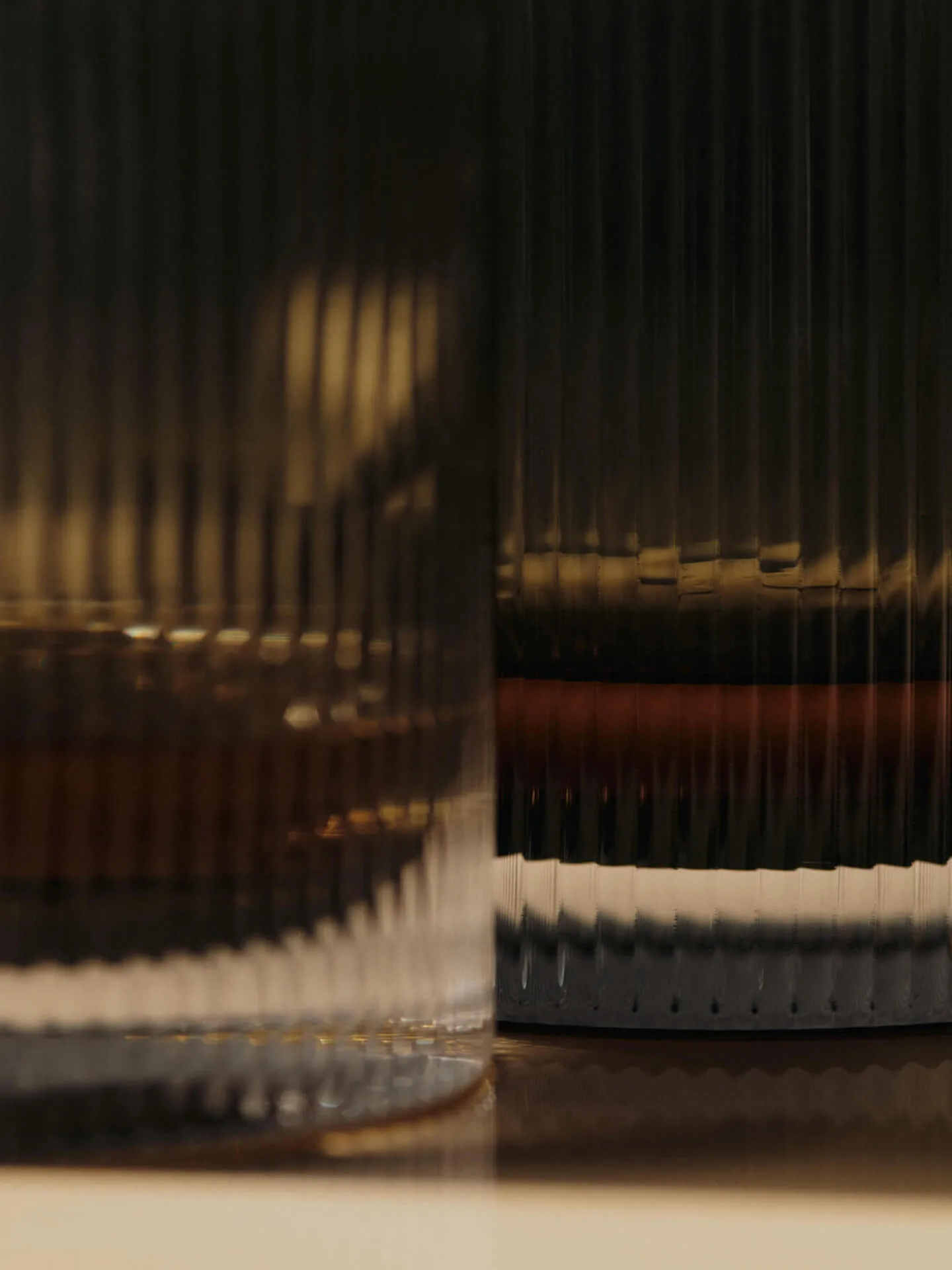 Ripple tumbler glas 25 cl 2-pack, Smoked Grey Ferm Living