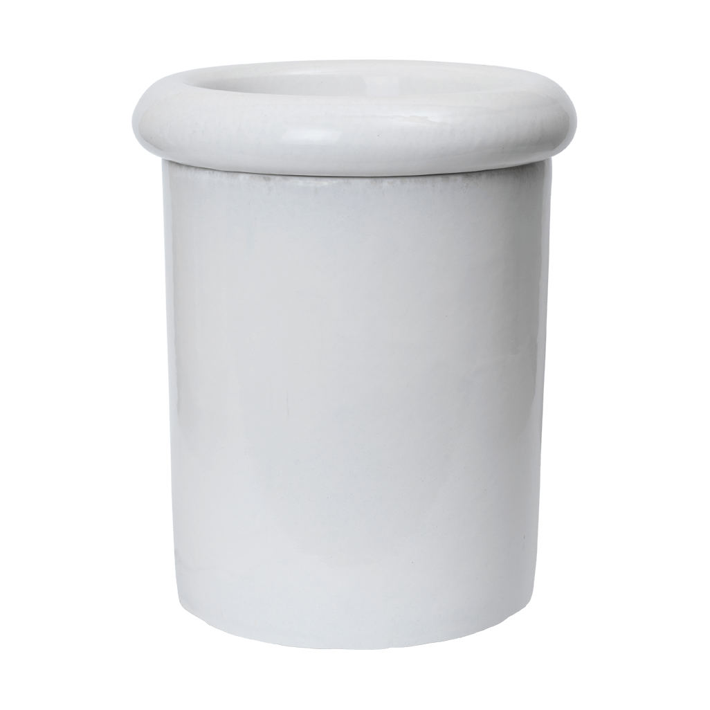 Ferm Living Rollo kruka 31x36 cm White | Skandinavisk Design | Krukor | Vit