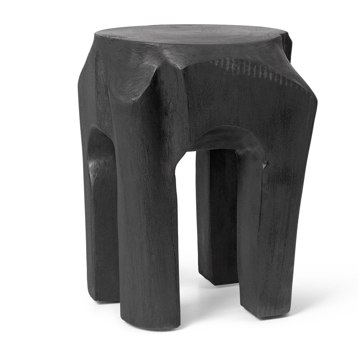 Ferm Living Root pall 30x40 cm Black stained | Skandinavisk Design | Pallar | Svart
