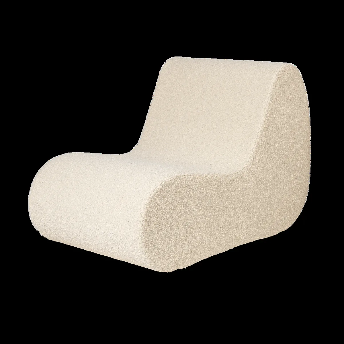 ferm LIVING Rouli center module pure bouclé modulsoffa Off-white