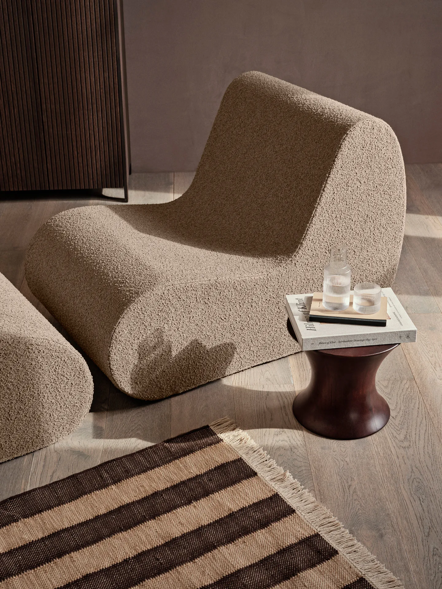 Rouli center module pure bouclé modulsoffa, Sand Ferm Living