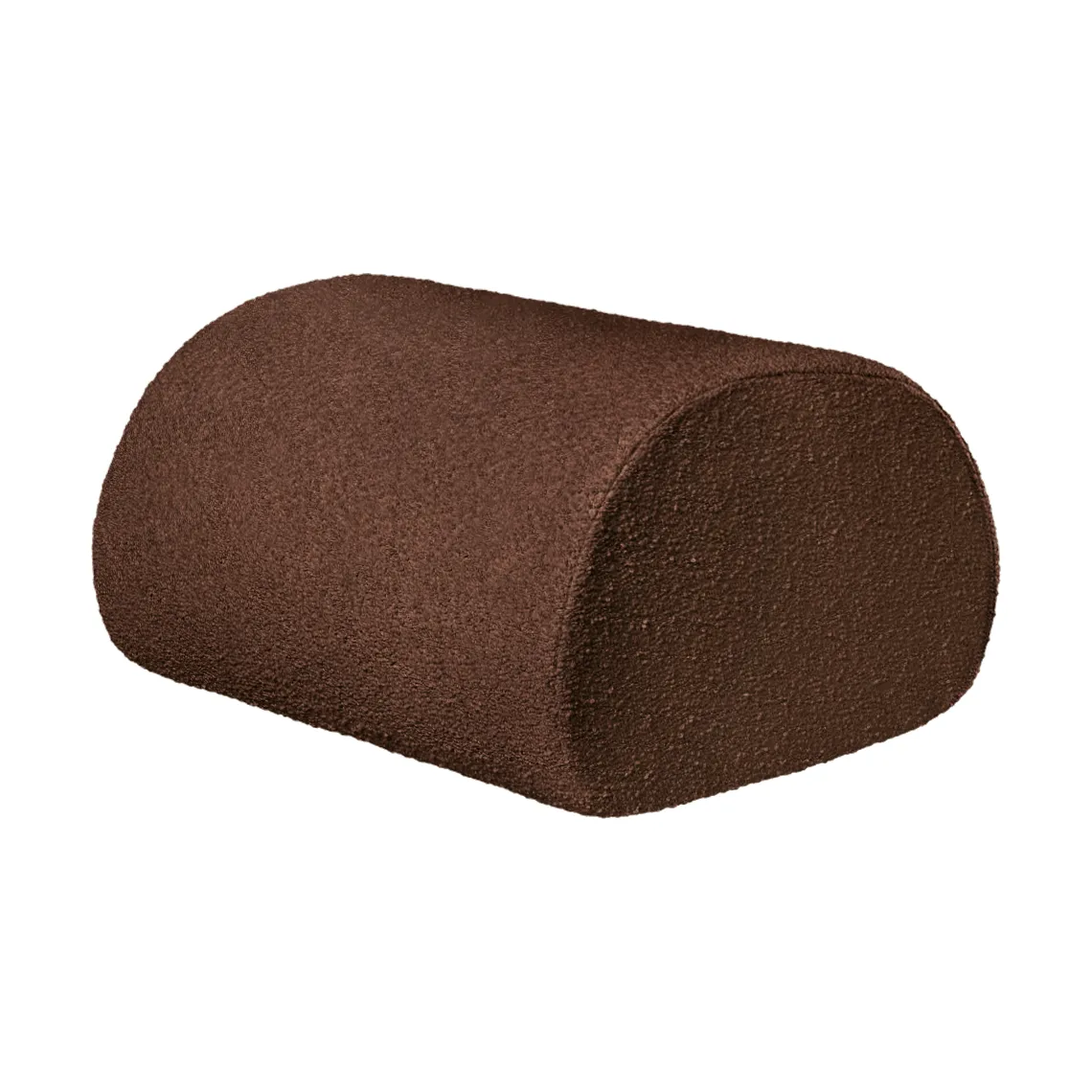 Rouli pouf pure bouclé sittpuff, Chestnut brown Ferm Living