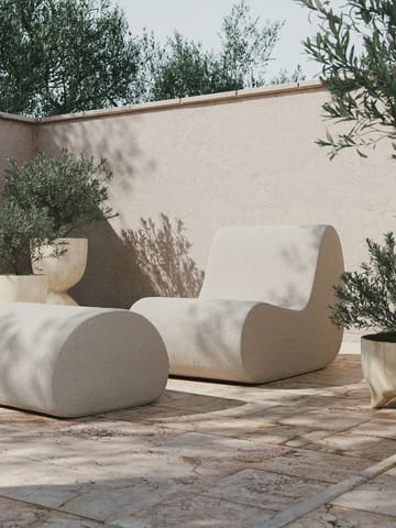 Rouli pouf pure bouclé sittpuff - Off-white - Ferm Living