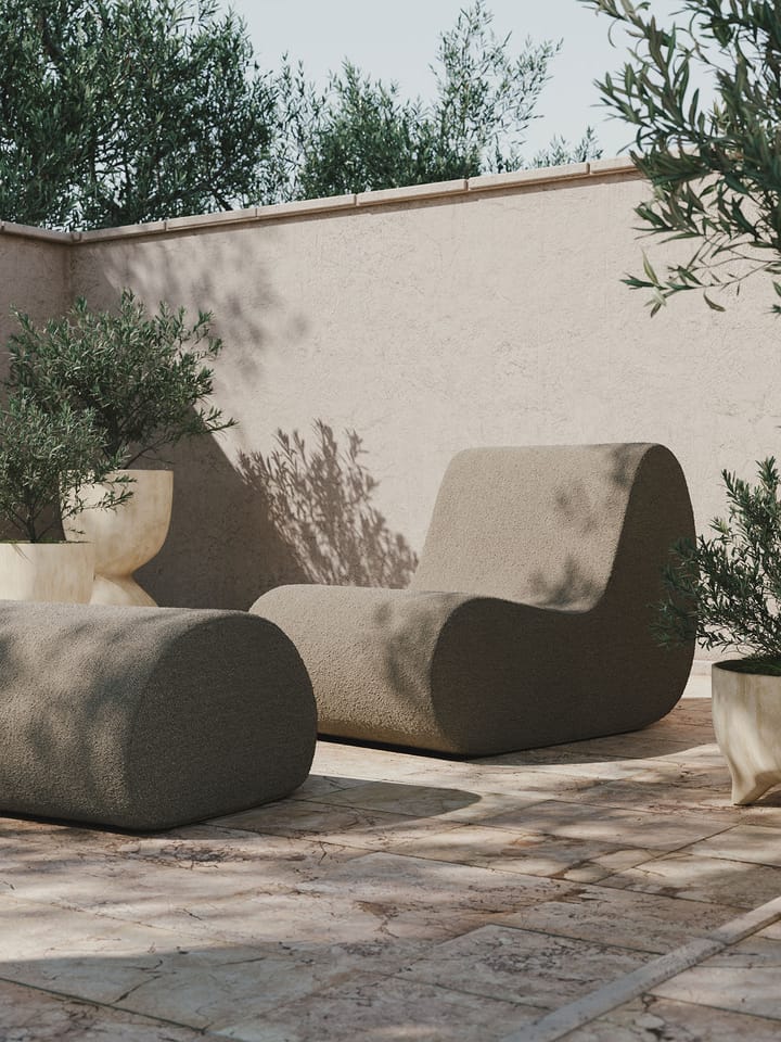 Rouli pouf pure bouclé sittpuff, Sand Ferm Living