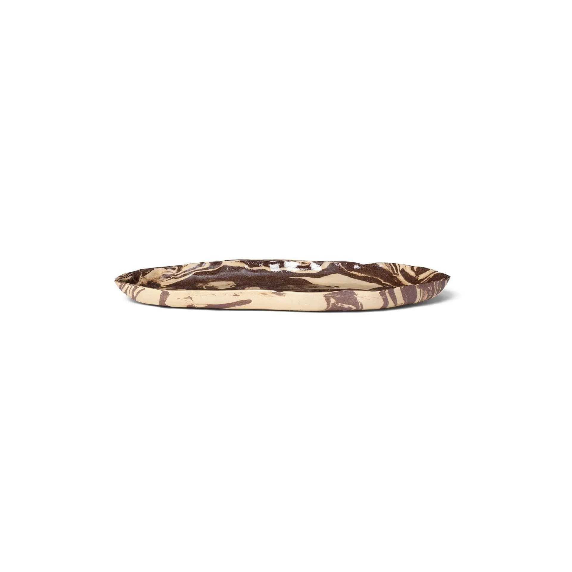 Ryu tallrik 37 cm, Sand-brun Ferm Living