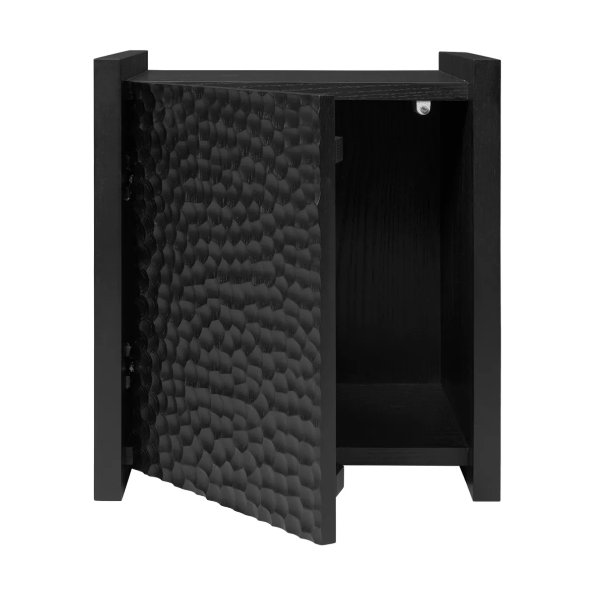 Scarni sidobord, Mörkbetsad ask, 38x40x45 cm Ferm Living