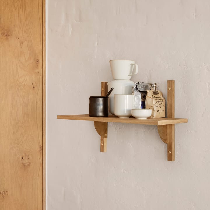 Sector hylla single narrow - Ek-mässing - ferm LIVING