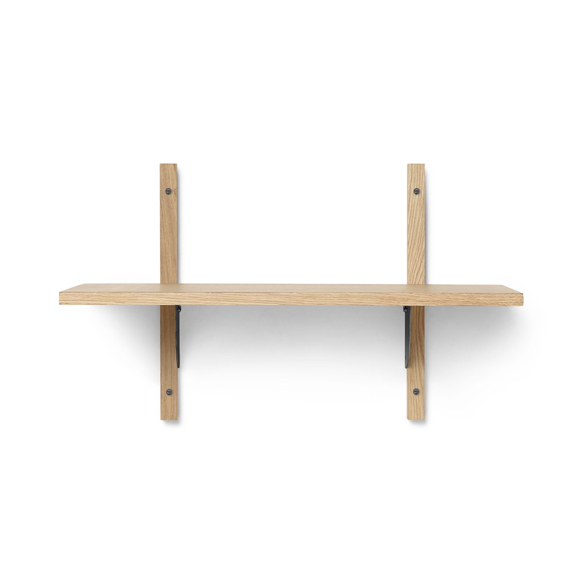 Ferm Living Sector hylla single narrow Ek-svart | Skandinavisk Design | Hyllor & Hyllsystem | Brun