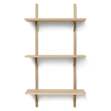 Sector hylla S/L - Ek-mässing - Ferm Living