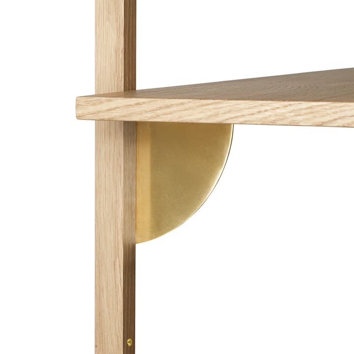 Sector hylla triple wide, Ek-mässing Ferm Living