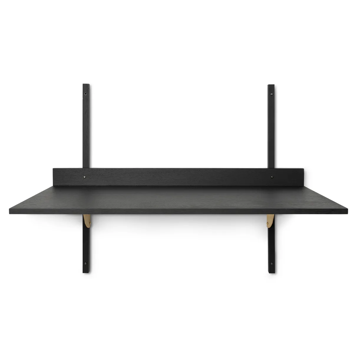 Sector skrivbord, Black ash-brass Ferm Living