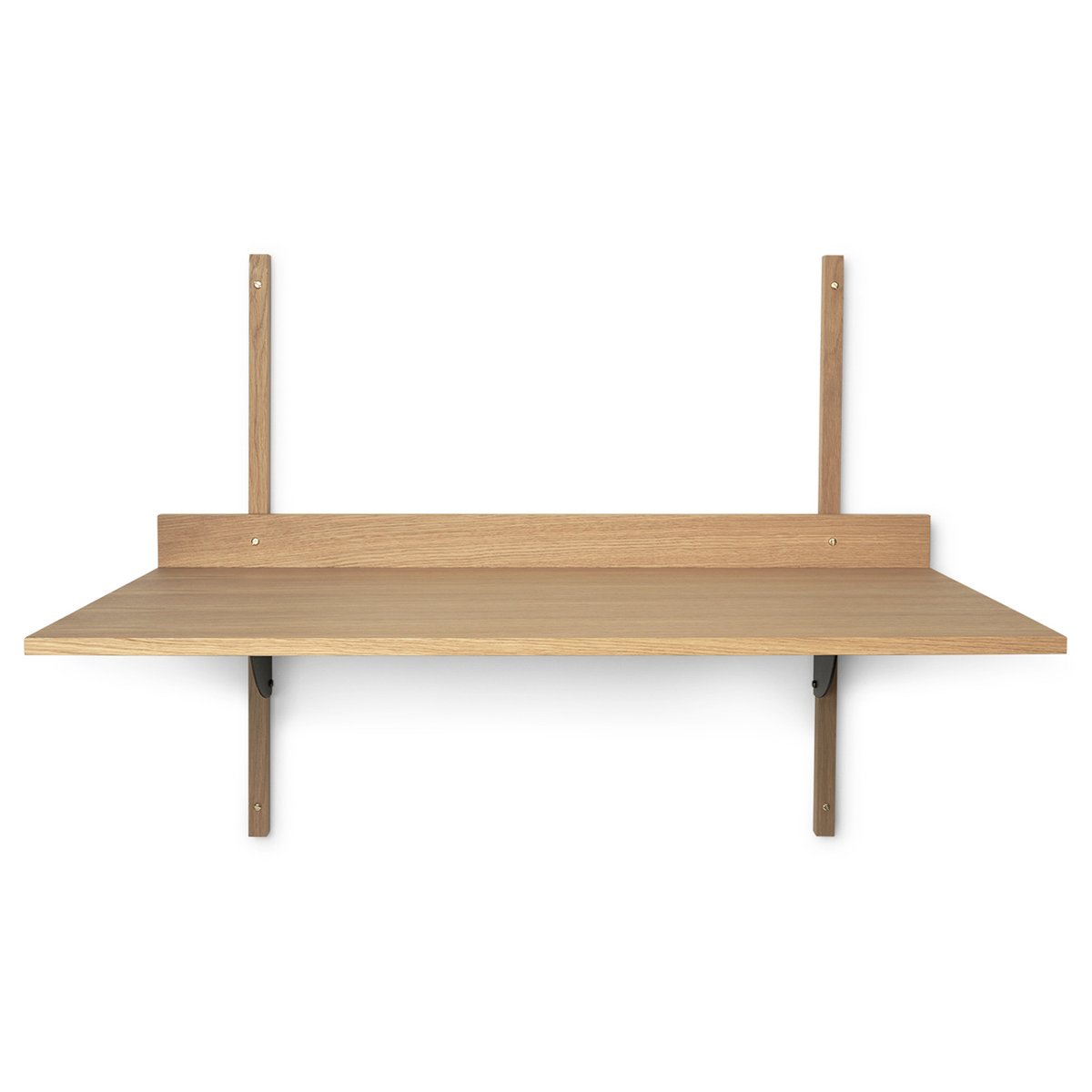 Ferm Living Sector skrivbord Oak-black brass | Skandinavisk Design | Skrivbord | Brun