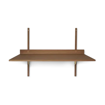 Sector skrivbord - Smoked Oak, brass - Ferm Living